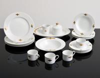 20 Piece Swid Powell Dinnerware, Paige Rense Estate - Sold for $1,250 on 05-15-2021 (Lot 53).jpg